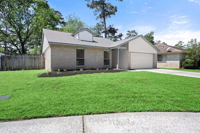 17311 Lowick St, Spring, TX 77379 - single story home with brick siding, an attached garage, concrete driveway, and a shingled roof