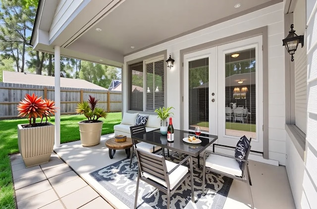 17311 Lowick St, Spring, TX 77379 - view of patio featuring fence and outdoor dining area
