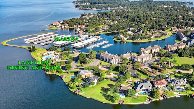 11926 Brightwood Dr, Montgomery, TX 77356 - bird's eye view with a water view