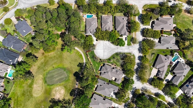 aerial view featuring a residential view