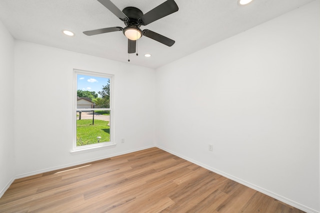 1802 Winston Homestead St, Richmond, TX 77406 - unfurnished room with recessed lighting, light wood-type flooring, and baseboards