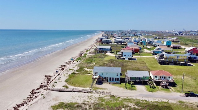 101 Saltgrass Ave, Surfside Beach, TX 77541 - bird's eye view with a water view and a beach view