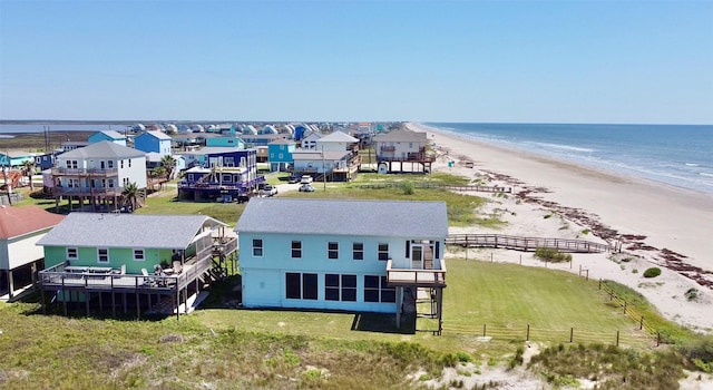 101 Saltgrass Ave, Surfside Beach, TX 77541 - bird's eye view with a water view and a view of the beach