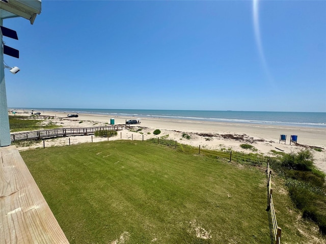 101 Saltgrass Ave, Surfside Beach, TX 77541 - property view of water featuring a view of the beach