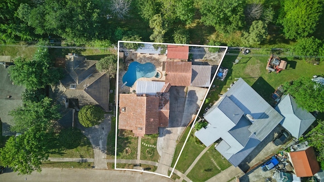 6022 Downwood Forest Dr, Houston, TX 77088 - birds eye view of property