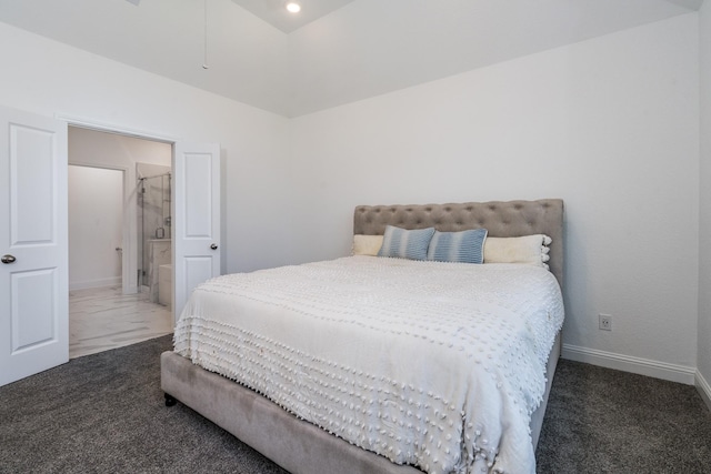 16958 Chapel Knox Dr, Humble, TX 77346 - bedroom with ensuite bathroom, baseboards, and carpet