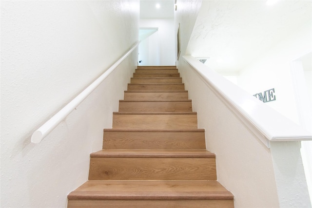 view of stairway