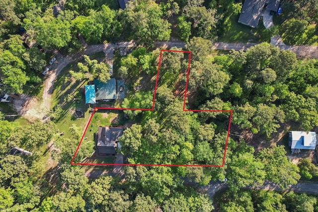 198 Walnut Ln, Trinity, TX 75862 - aerial view of property's location featuring property parcel outlined