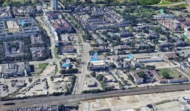 1011 Studemont St Unit 104, Houston, TX 77007 - birds eye view of property