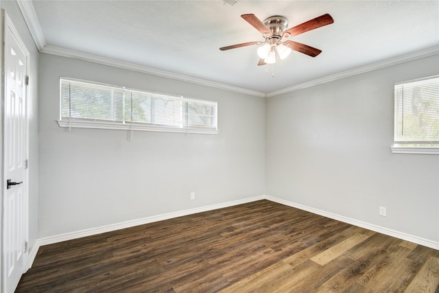 empty room featuring baseboards and a healthy amount of sunlight