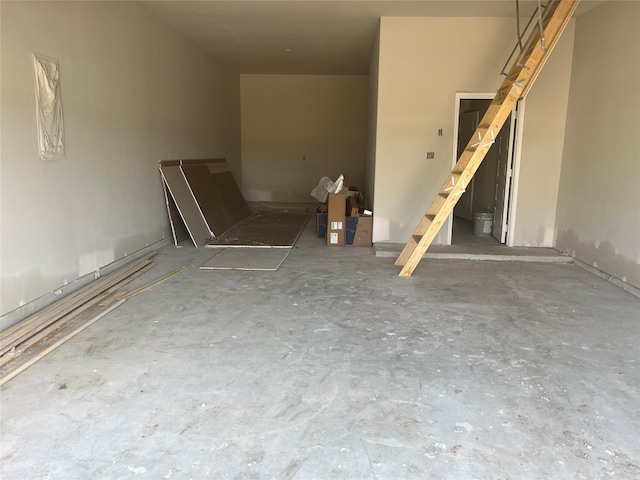 164 Peninsula Point Dr, Montgomery, TX 77356 - unfurnished room with unfinished concrete floors