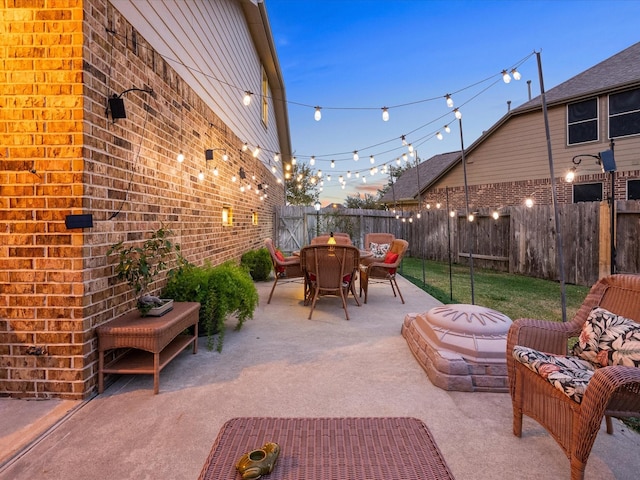 6303 Wood Creek Ln, League City, TX 77573 - view of patio with a fenced backyard