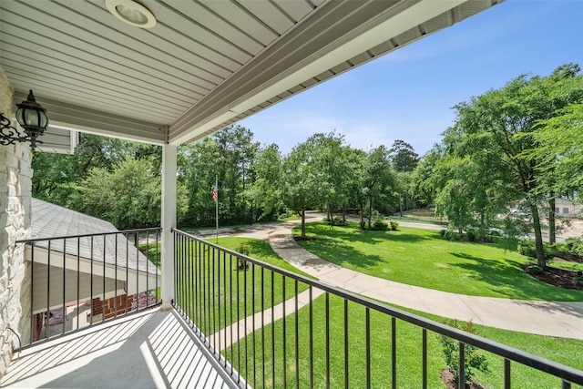 14832 Oak Shores Dr, Willis, TX 77318 - balcony with view of scattered trees
