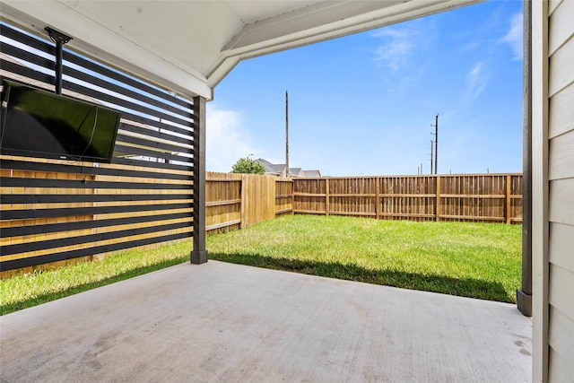 view of patio / terrace with a fenced backyard