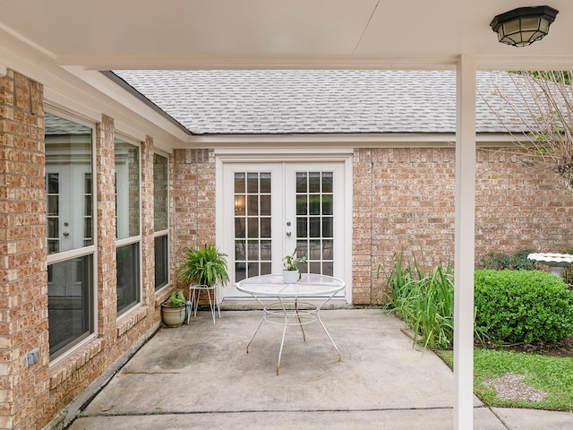 view of patio / terrace with french doors