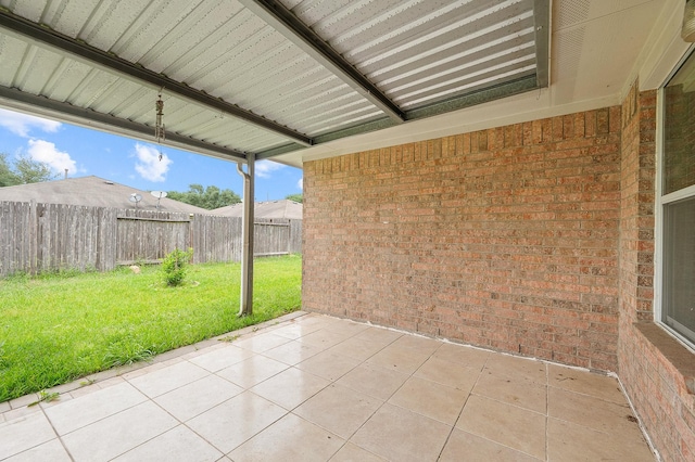 view of patio / terrace with a fenced backyard