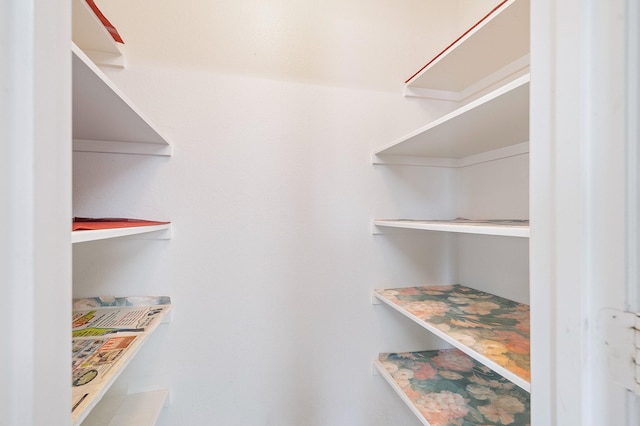 view of storage area