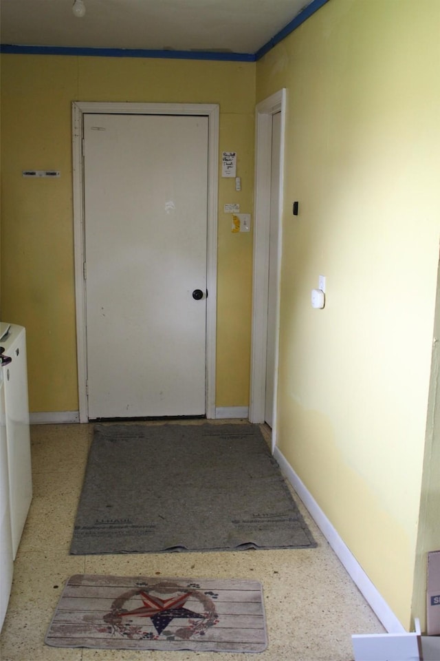 interior space with baseboards