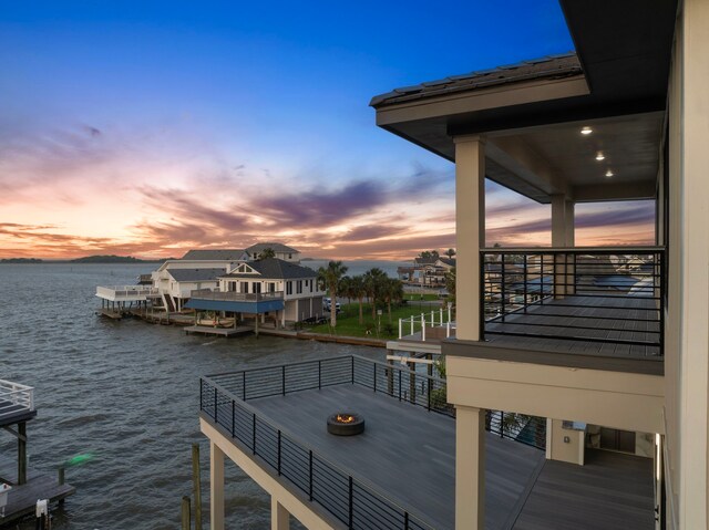 1303 Oahu Dr, Tiki Island, TX 77554 - dock area with a water view