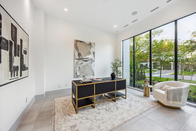310 E Cowan Dr, Houston, TX 77007 - office space with recessed lighting, concrete floors, visible vents, and baseboards