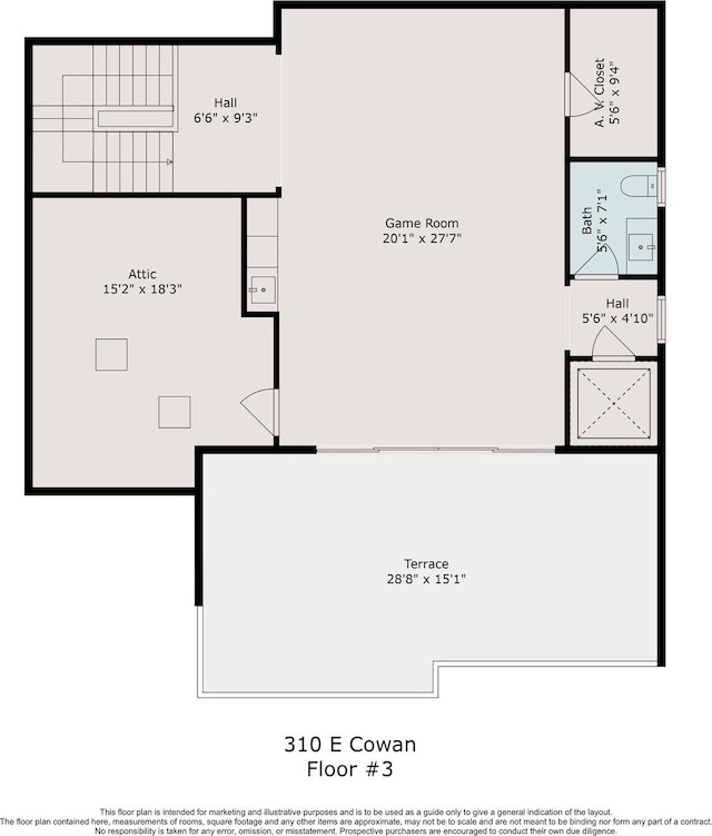 310 E Cowan Dr, Houston, TX 77007 - floor plan