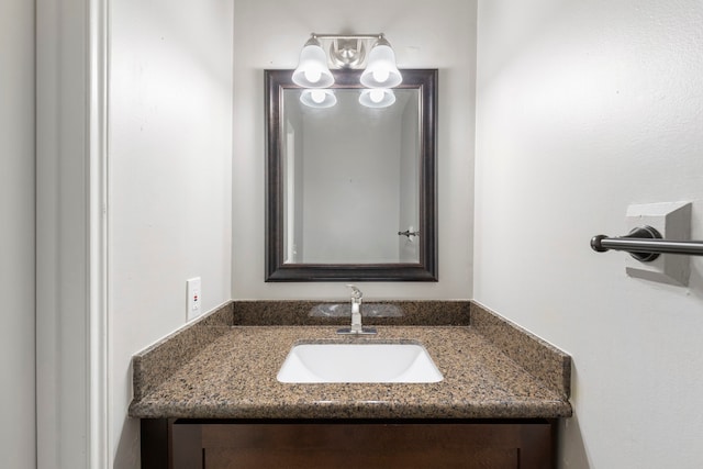 10223 Dude Rd, Houston, TX 77064 - bathroom with a chandelier and vanity