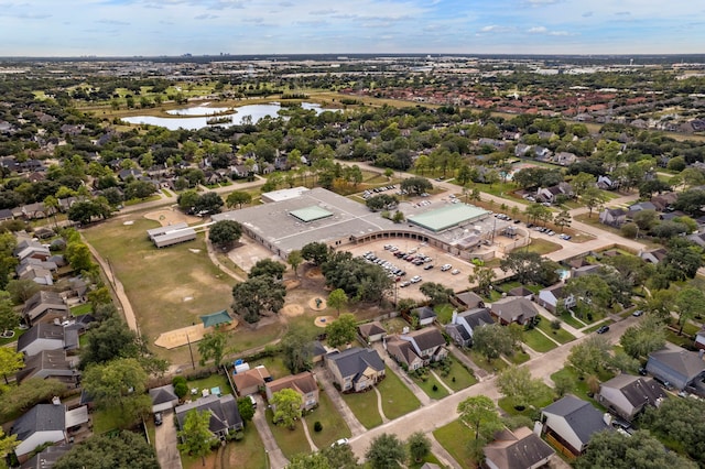 10223 Dude Rd, Houston, TX 77064 - birds eye view of property featuring a residential view and a water view