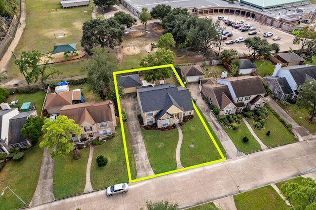10223 Dude Rd, Houston, TX 77064 - drone / aerial view with a residential view