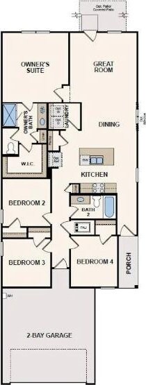 17836 Lionheart Rd, Conroe, TX 77306 - home floor plan