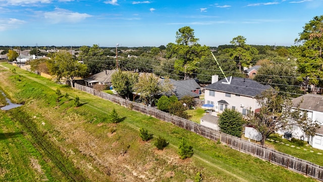 drone / aerial view with a residential view
