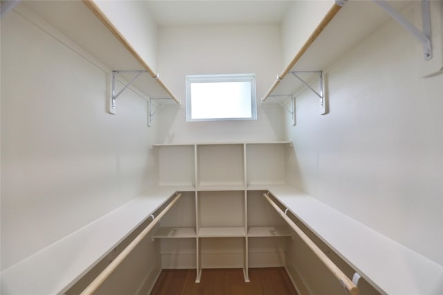 603 Neyland St, Houston, TX 77022 - spacious closet with wood finished floors