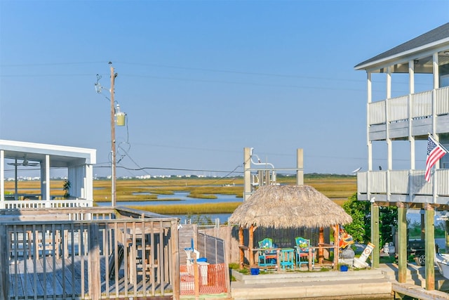 view of community with a gazebo