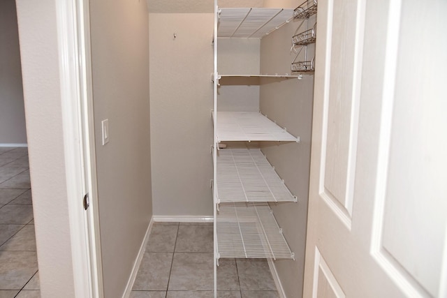 view of storage area