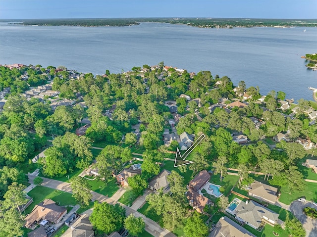 12122 Hawthorne Dr, Montgomery, TX 77356 - aerial view of property and surrounding area with nearby suburban area