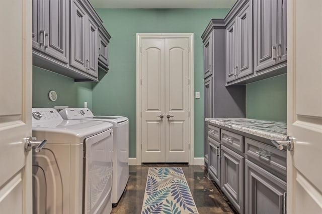 12122 Hawthorne Dr, Montgomery, TX 77356 - laundry area featuring separate washer and dryer and cabinet space