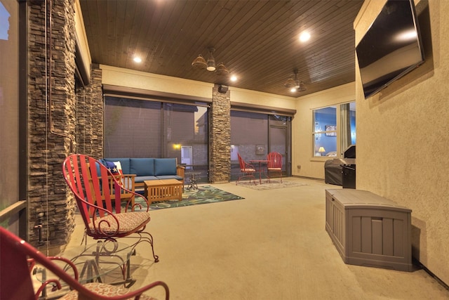 12122 Hawthorne Dr, Montgomery, TX 77356 - view of patio with an outdoor living space