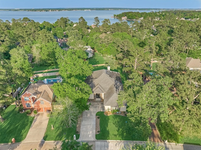 12122 Hawthorne Dr, Montgomery, TX 77356 - aerial view of property's location with a nearby body of water
