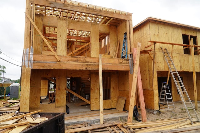 exterior space with an exterior structure