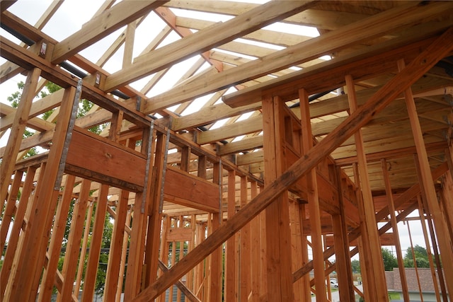miscellaneous room with vaulted ceiling
