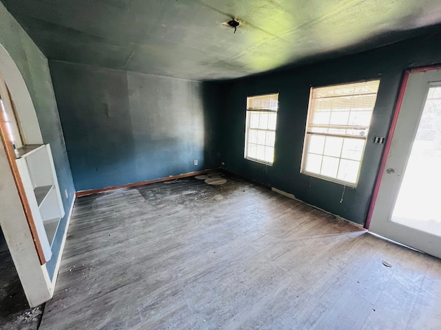 7413 W Knoll St, Houston, TX 77028 - spare room featuring wood finished floors