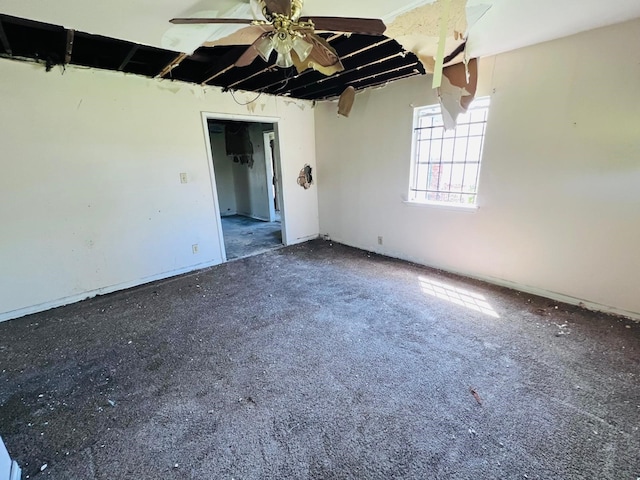 7413 W Knoll St, Houston, TX 77028 - empty room with ceiling fan