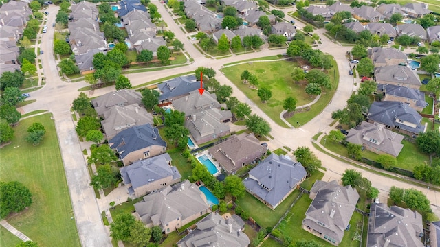 bird's eye view featuring a residential view