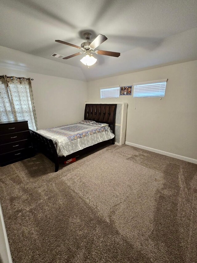 19003 Bene Vista Dr, Houston, TX 77084 - bedroom featuring carpet, baseboards, and ceiling fan