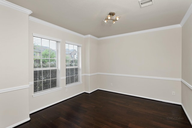 26818 Lindenwood Creek Ln, Katy, TX 77494 - unfurnished room with wood finished floors, crown molding, and a chandelier