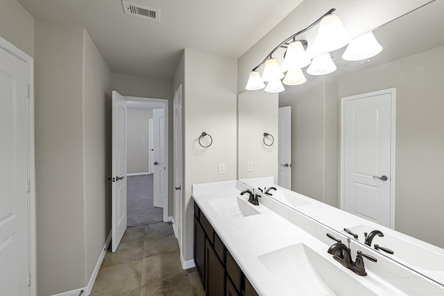 26818 Lindenwood Creek Ln, Katy, TX 77494 - bathroom with double vanity and baseboards