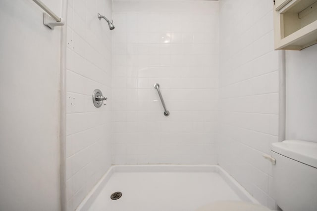 1409 N Park Ridge Dr, Deer Park, TX 77536 - bathroom featuring toilet and a stall shower