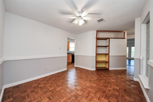 1409 N Park Ridge Dr, Deer Park, TX 77536 - spare room with a ceiling fan and baseboards