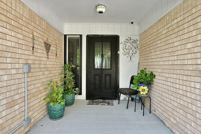 view of exterior entry
