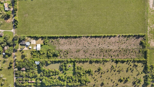 drone / aerial view featuring a rural view