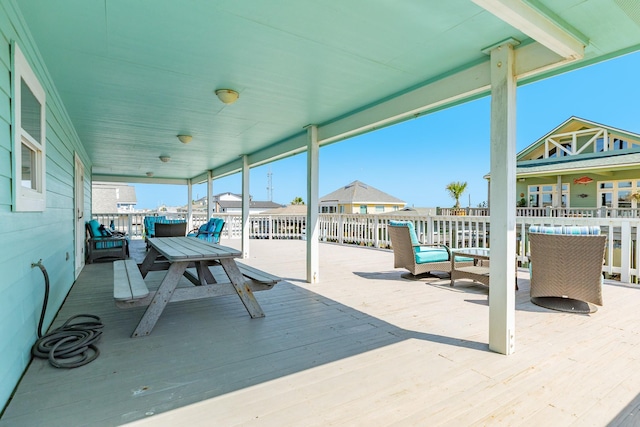 view of patio / terrace featuring a deck